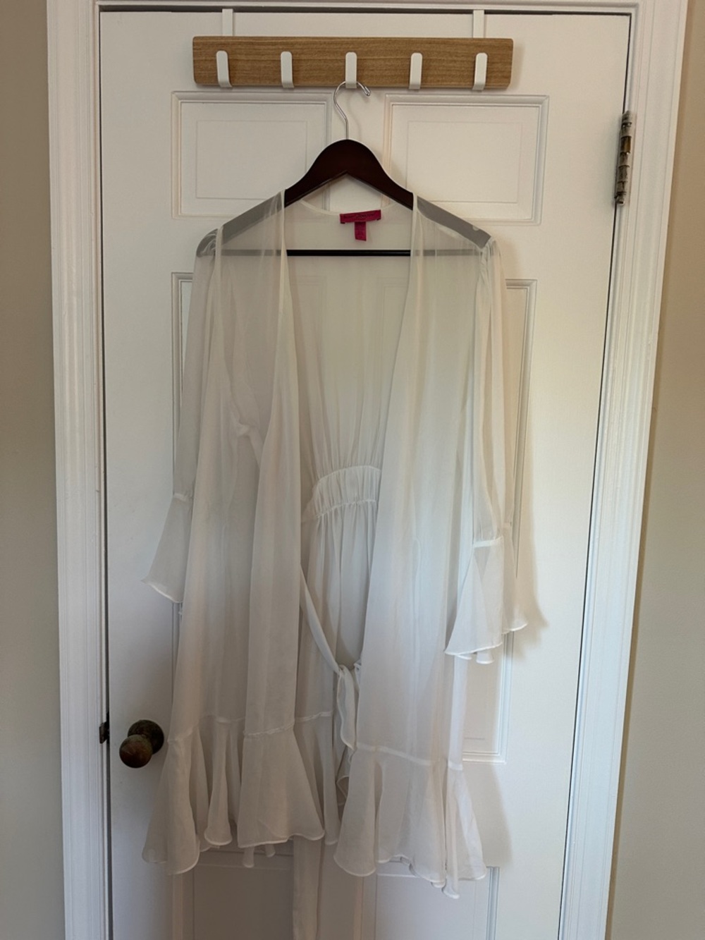 Sheer Cream Betsy Johnson Cover-Up